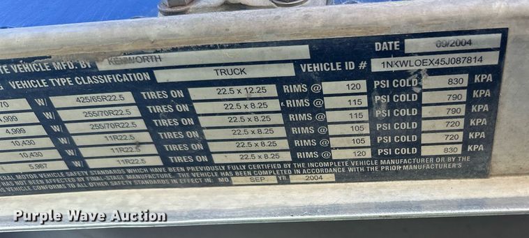 image for item DW4265 2005 Kenworth W900 ready mix truck