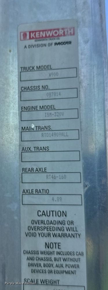 image for item DW4265 2005 Kenworth W900 ready mix truck