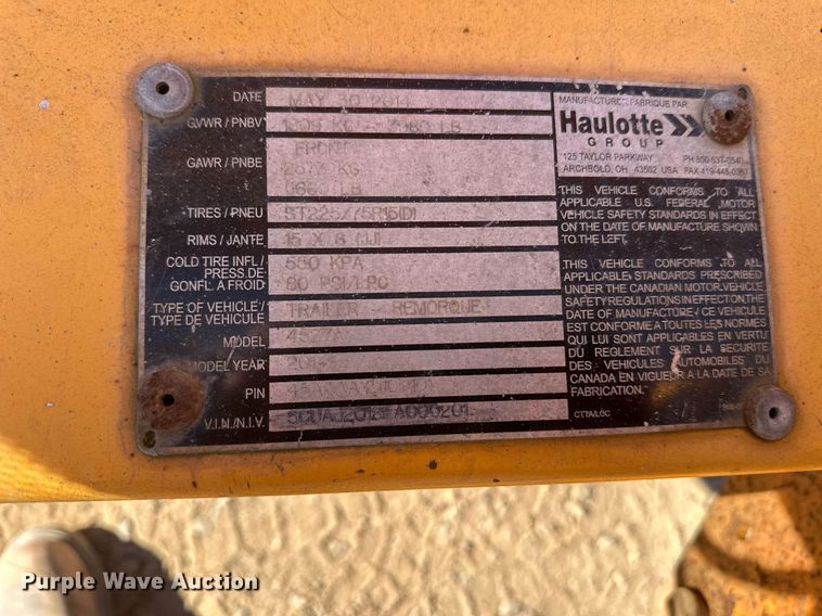 image for item DW4274 2014 Haulotte 4527A boom lift