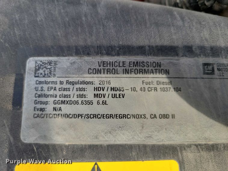 image for item DX6474 2016 Chevrolet Silverado 2500HD Crew Cab pickup truck