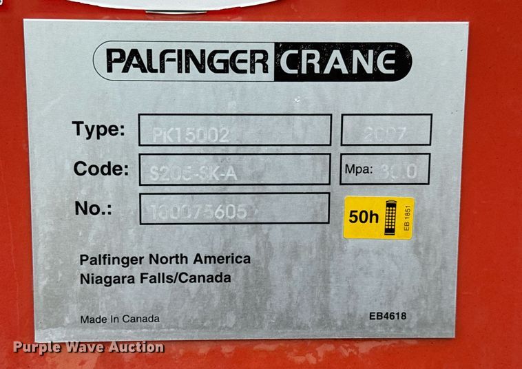 image for item DY0061 2008 International 7500  Crew Cab crane truck