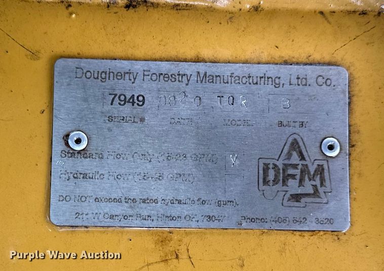 image for item DY8203 Dougherty Forestry Manufacturing TQR skid steer tree saw
