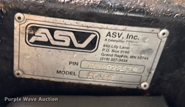 image for item DY8204 2005 ASV RC-100 tracked skid steer loader