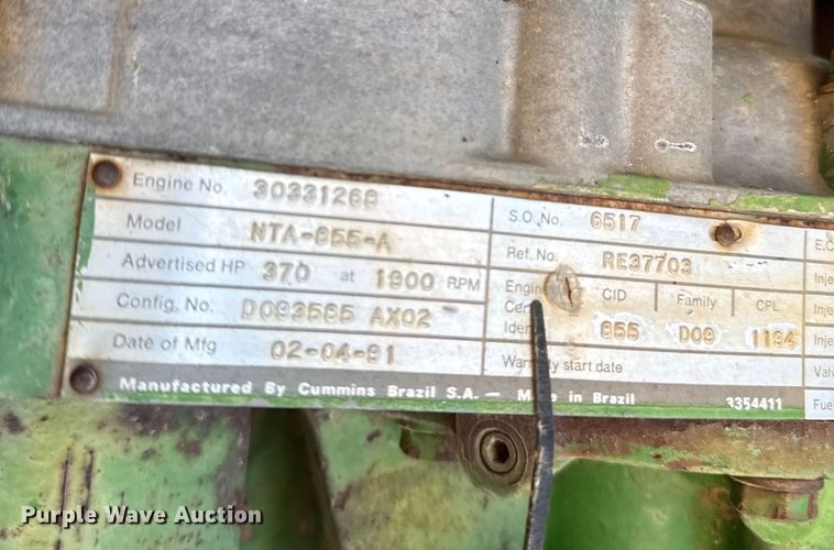 image for item DY8240 1992 John Deere 8960 4WD bi-directional tractor