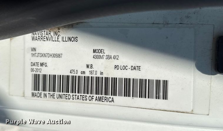 image for item DY8294 2013 International 4300 forestry bucket truck