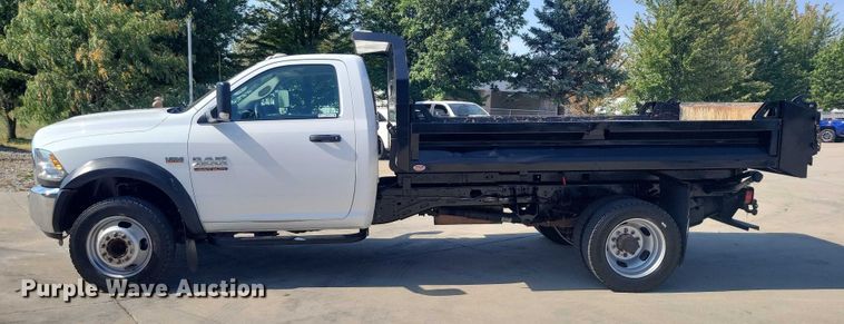 image for item DZ6730 2016 RAM 4500 dump truck