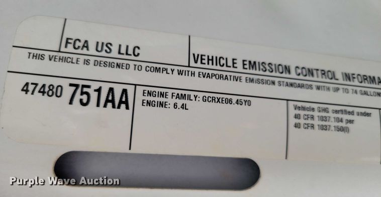 image for item DZ6730 2016 RAM 4500 dump truck