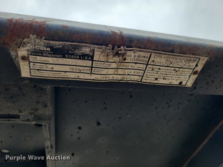 image for item DZ6748 1973 Case 1816 skid steer loader