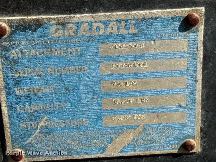 image for item EA1949 Gradall 534D9-45 telehandler