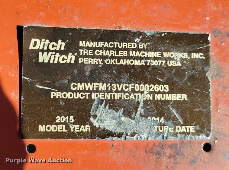 image for item EA2605 2015 Ditch Witch JT20 directional boring unit with trailer