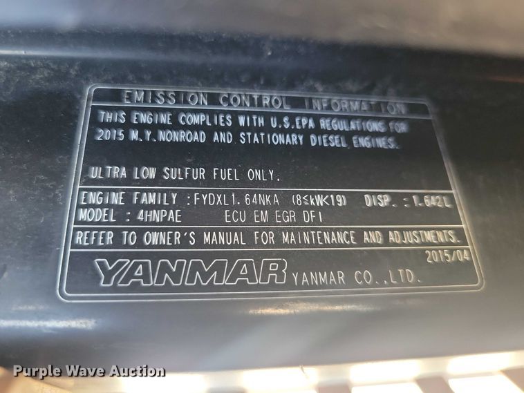 image for item EA2606 2015 Case CX36B mini excavator