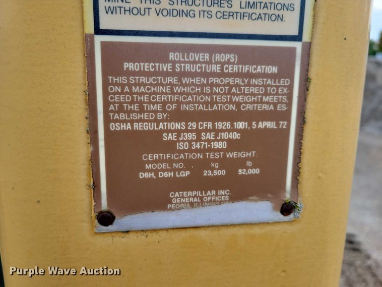 image for item EA2607 Caterpillar D6H LGP dozer