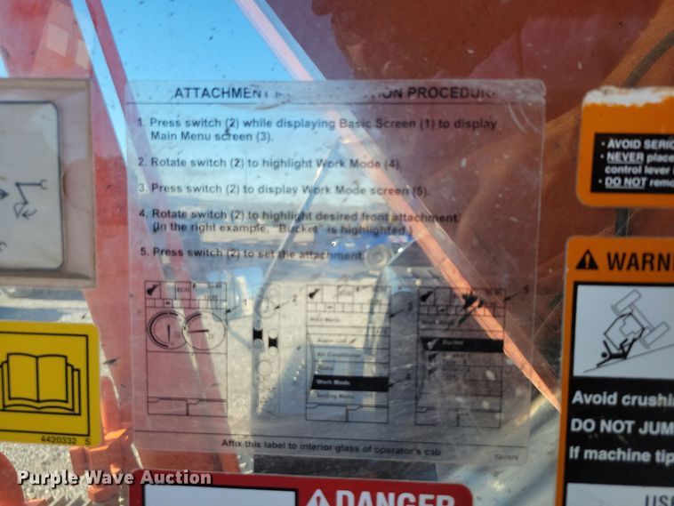 image for item EA2616 2018 Hitachi Zaxis 350 LC excavator