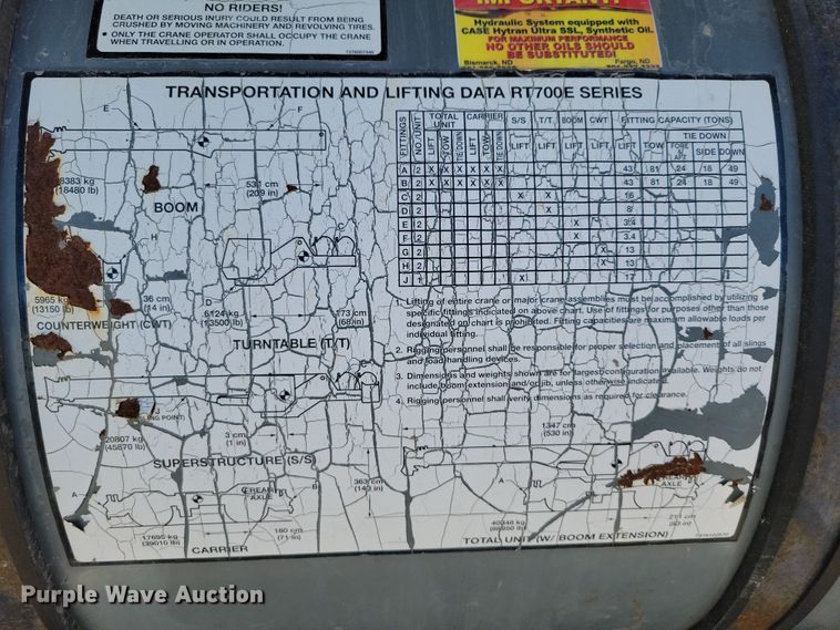image for item EA2617 2006 Grove RT700E crane