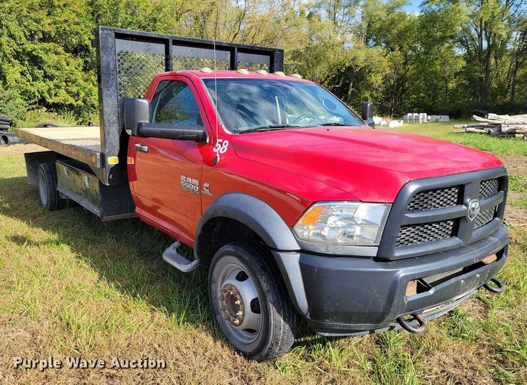 image for item EA2635 2015 RAM 5500 dump flatbed truck