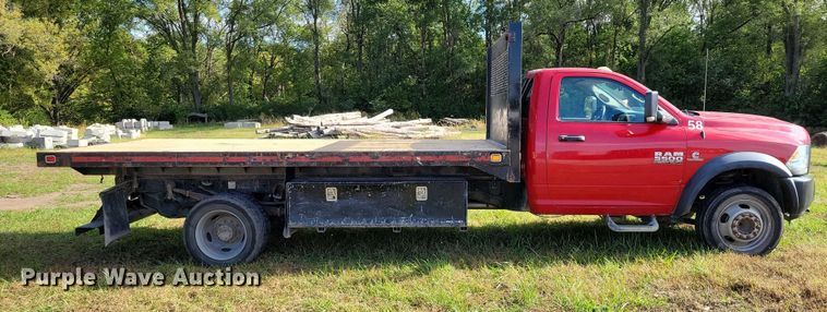 image for item EA2635 2015 RAM 5500 dump flatbed truck