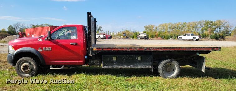 image for item EA2635 2015 RAM 5500 dump flatbed truck