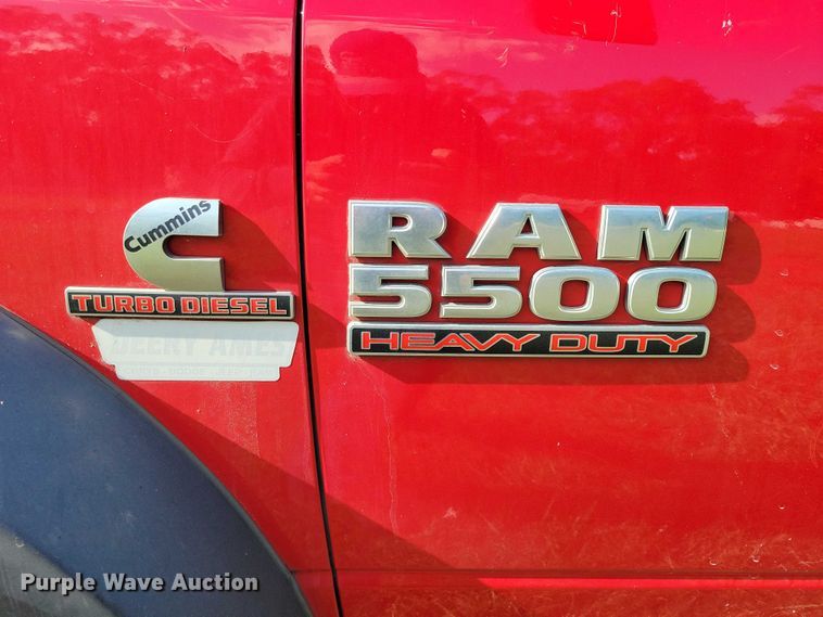 image for item EA2635 2015 RAM 5500 dump flatbed truck