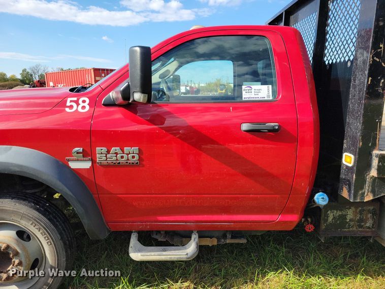 image for item EA2635 2015 RAM 5500 dump flatbed truck