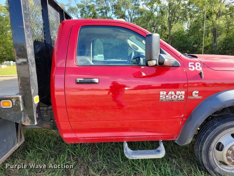 image for item EA2635 2015 RAM 5500 dump flatbed truck