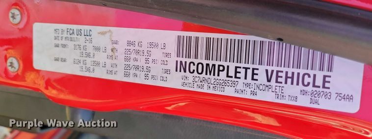 image for item EA2639 2016 RAM 5500 chipper truck