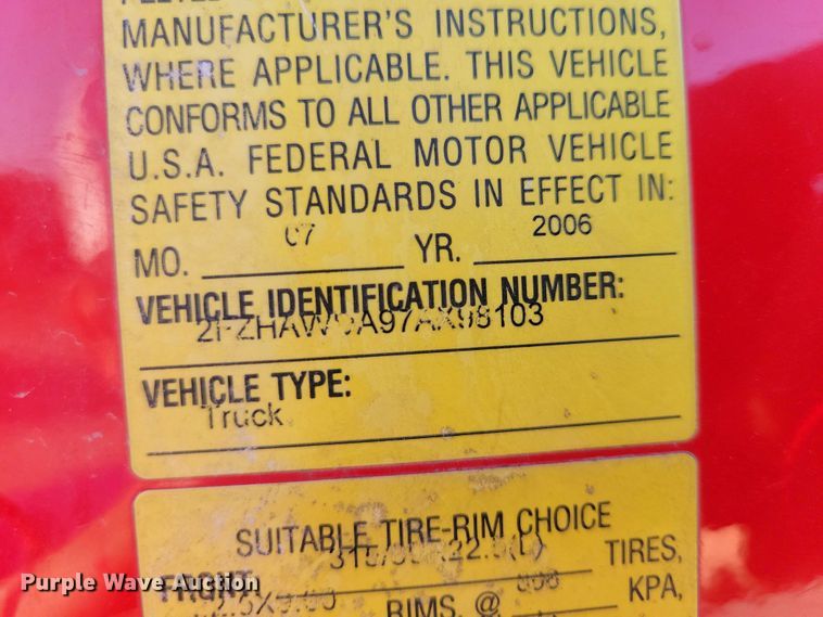 image for item EA2641 2007 Sterling LT8500 dump flatbed truck