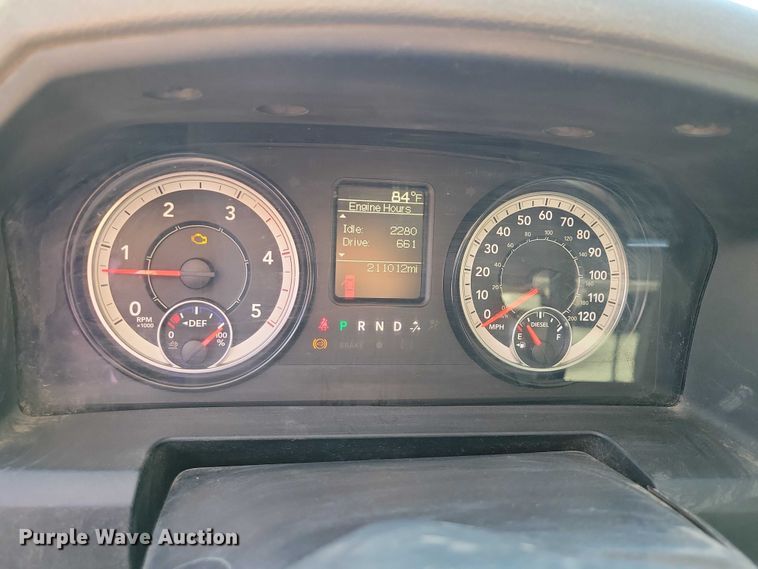 image for item EA2646 2017 RAM 5500 Crew Cab flatbed truck