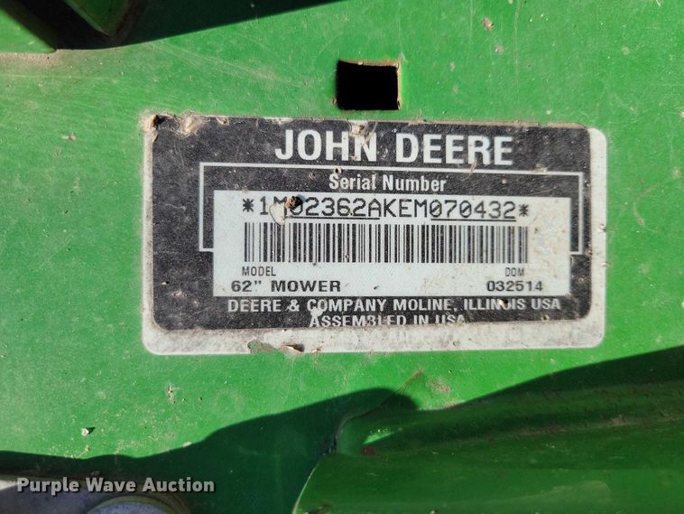 image for item EA2647 2014 John Deere 2025R MFWD tractor