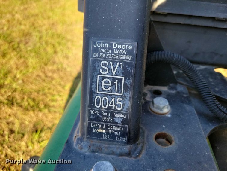 image for item EA2647 2014 John Deere 2025R MFWD tractor