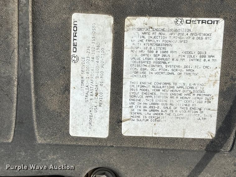 image for item EA7570 2016 Freightliner 114SD crane truck