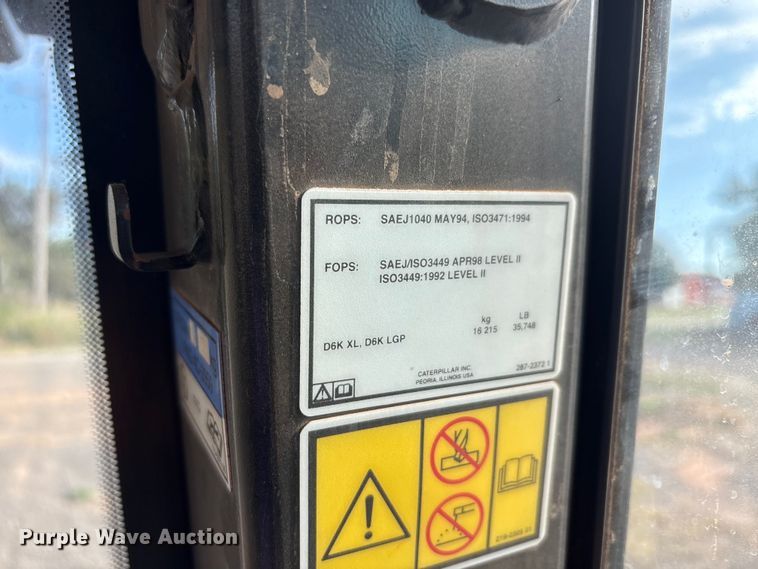 image for item EA7586 2012 Caterpillar D6K XL dozer