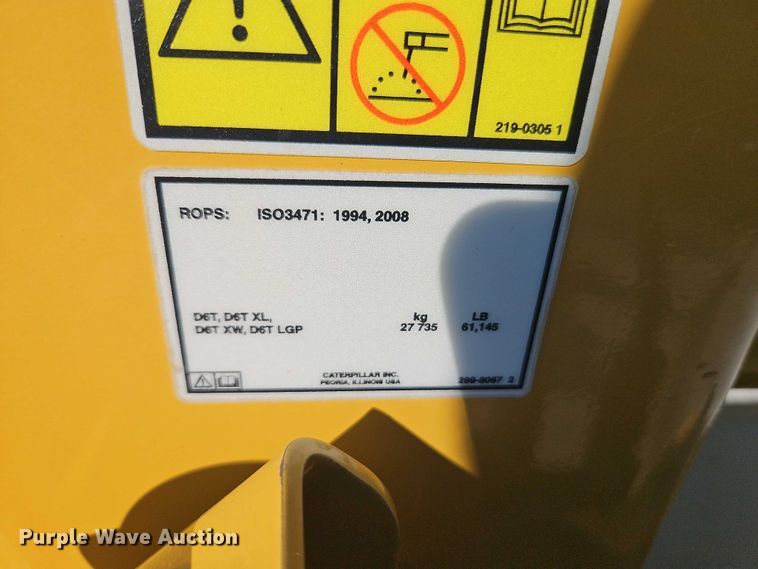 image for item EB8362 2015 Caterpillar D6T LGP dozer