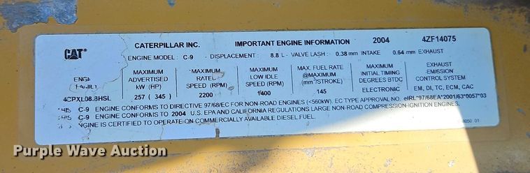 image for item EB8364 2004 Caterpillar 330C excavator