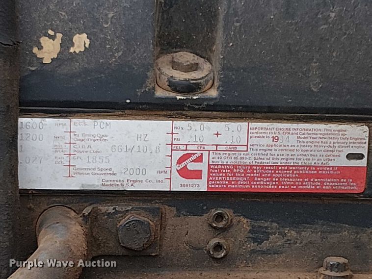 image for item EC1229 1994 Freightliner FLD120 water truck