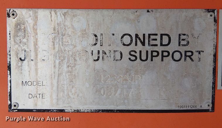 image for item EC3812 2010 JLG 1250AJP boom lift