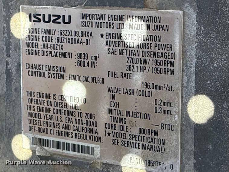 image for item EC8078 2007 Link-Belt 460 LX excavator