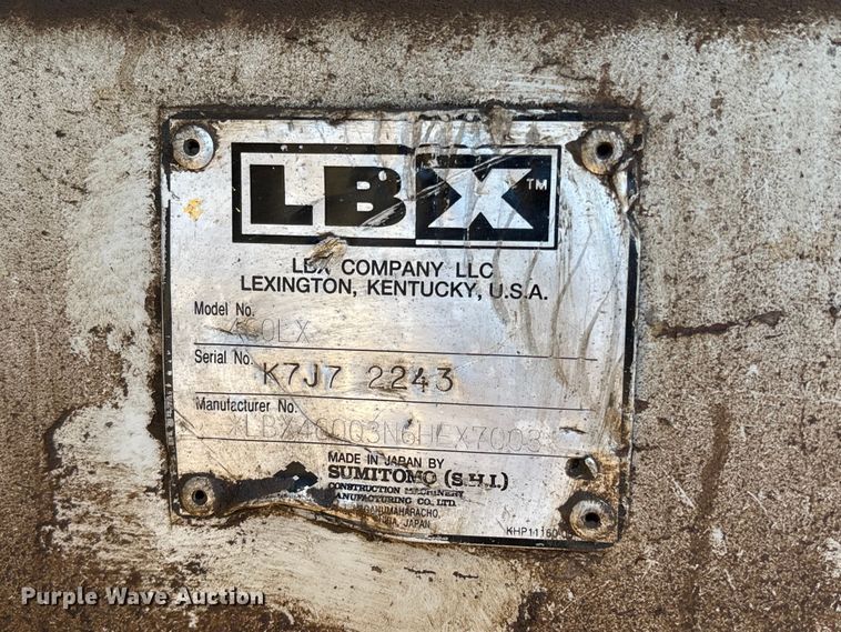 image for item EC8078 2007 Link-Belt 460 LX excavator