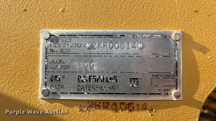 image for item ED2248 1996 Caterpillar 980G wheel loader