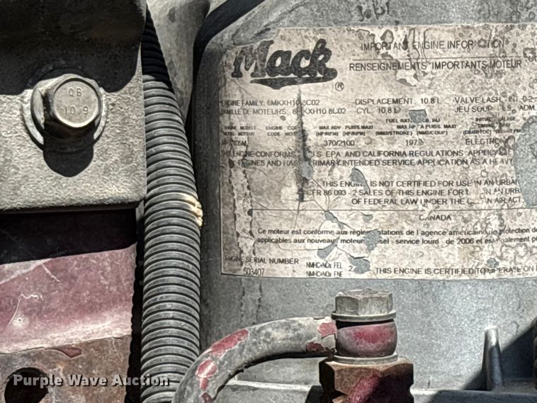 image for item ED2264 2007 Mack CTP dump truck