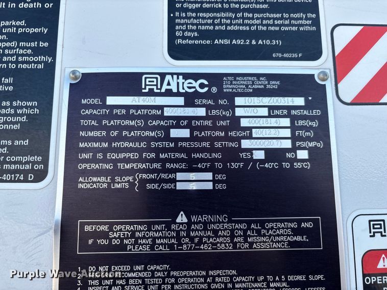 image for item ED2265 2015 RAM 5500 bucket truck