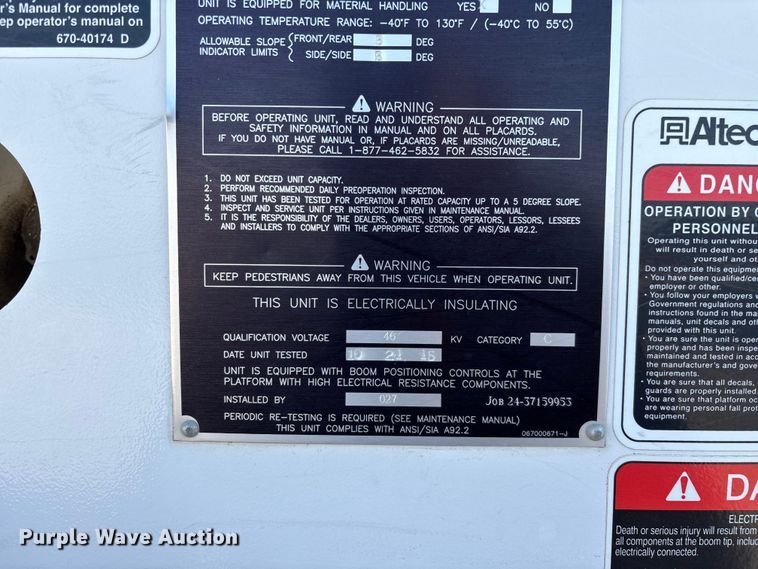 image for item ED2265 2015 RAM 5500 bucket truck