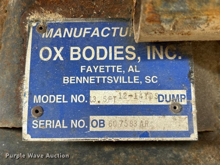 image for item ED2274 2008 Mack Granite dump truck