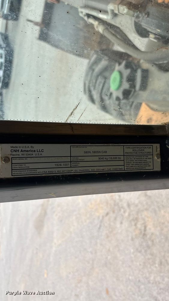 image for item ED2275 2015 Case 580 Super N backhoe