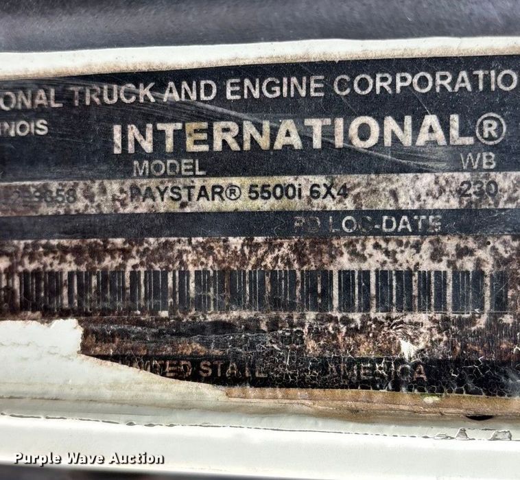 image for item ED2277 2006 International 5500i dump truck