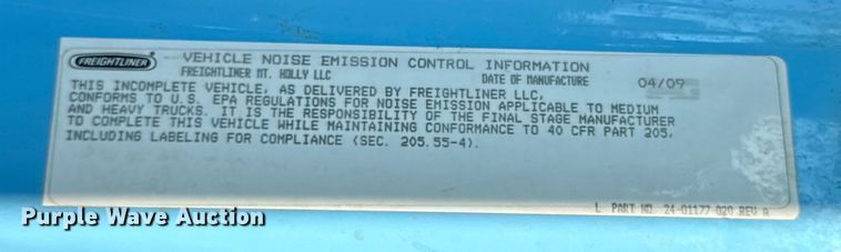 image for item ED5903 2010 Freightliner M2 dump truck