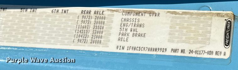 image for item ED5903 2010 Freightliner M2 dump truck