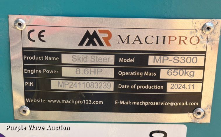 image for item ED5930 2024 MachPro MP-S30 compact utility loader