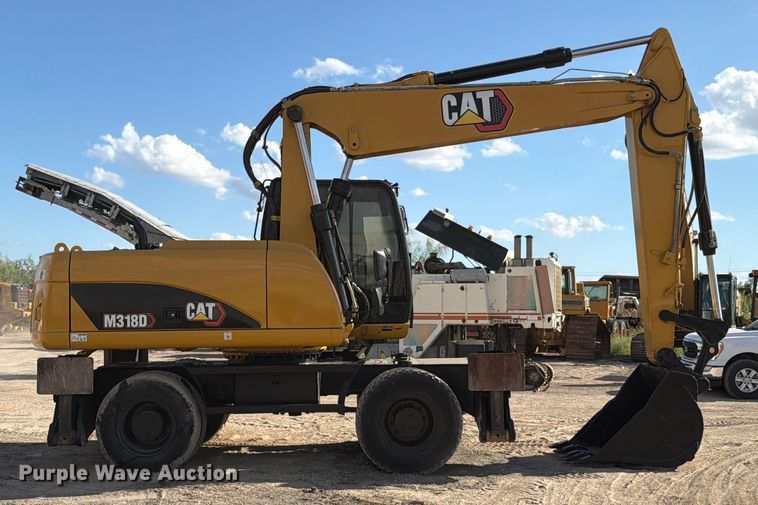 image for item ED5963 2011 Caterpillar M318D wheeled excavator