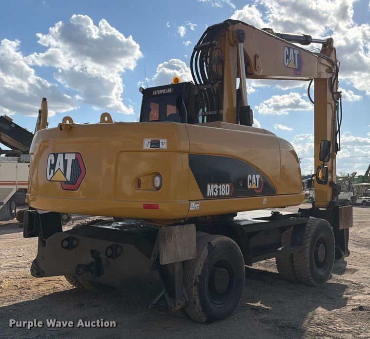 image for item ED5963 2011 Caterpillar M318D wheeled excavator