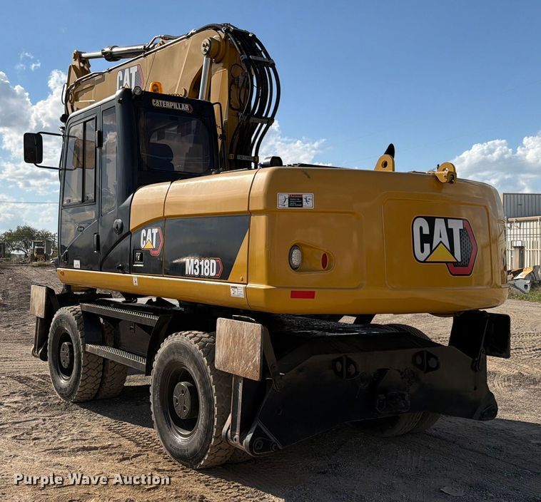 image for item ED5963 2011 Caterpillar M318D wheeled excavator